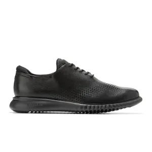 Cole Haan Zerogrand Laser Lined Wingtip Oxford (Men) - Black Leather/Black