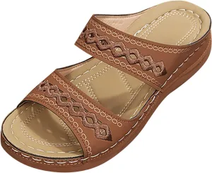 Comfortable Sandals for Women Standing All Day Orthopedic Sandals with Arch Support Flip Flops Summer Walking Sandals