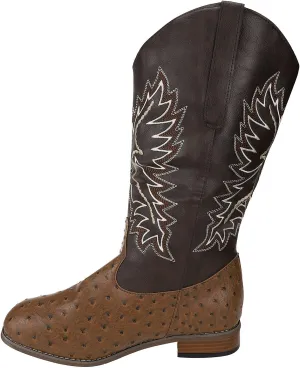 Cowboy Boots for Women Cowgirl Boots Low Heel Boots Western Embroidered Low Heel Pointed Toe Pull on Women Cowboy
