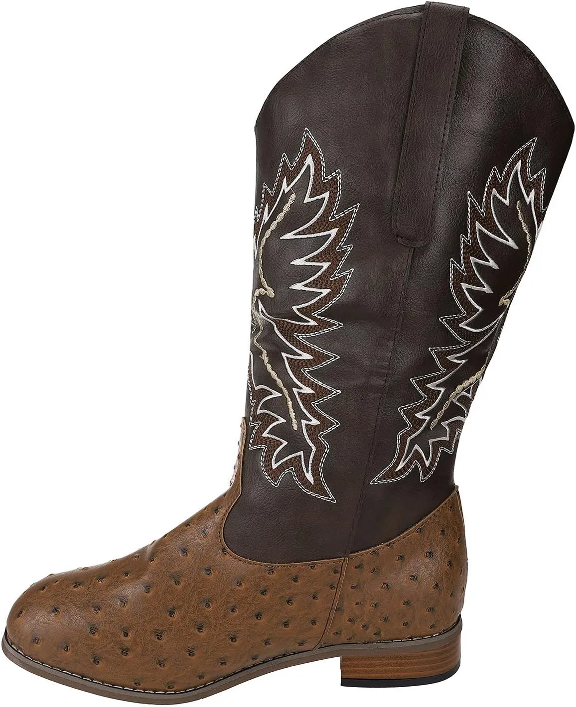 Cowboy Boots for Women Cowgirl Boots Low Heel Boots Western Embroidered Low Heel Pointed Toe Pull on Women Cowboy