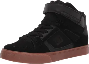 DC boys Pure High-top Ev Skate Shoe, Black/Gum, 13.5 Little Kid US