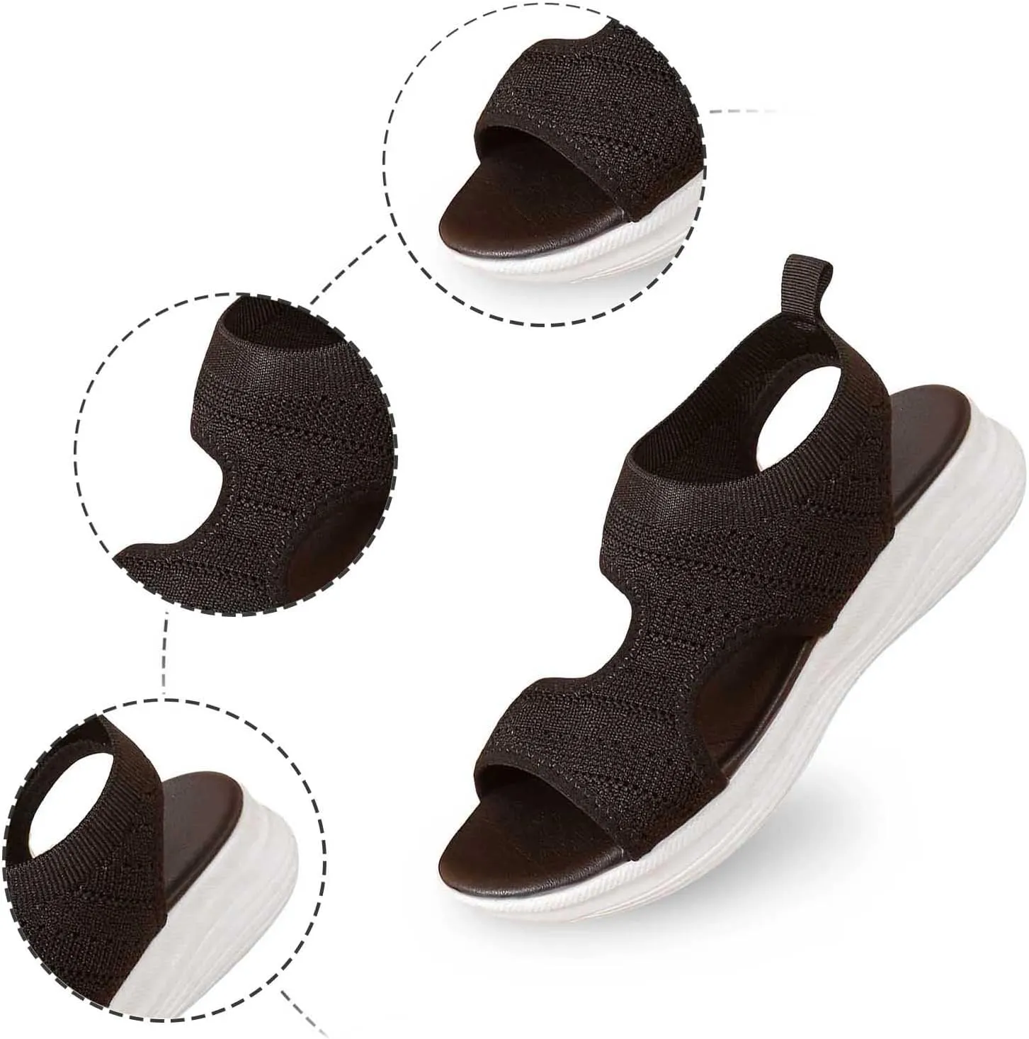Dress Sandals For Women Sparkly Summer Shoes Women With Back Strap Fashion Gladiator Flat Sandals
