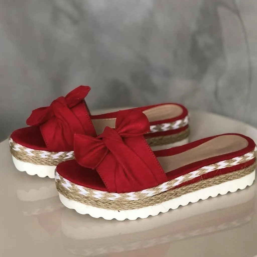 Eduavar Espadrille Sandals for Women, Comfortable Sandals for Women Platform Sandals Summer Travel Beach Sandals Slippers