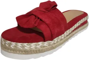 Eduavar Espadrille Sandals for Women, Comfortable Sandals for Women Platform Sandals Summer Travel Beach Sandals Slippers