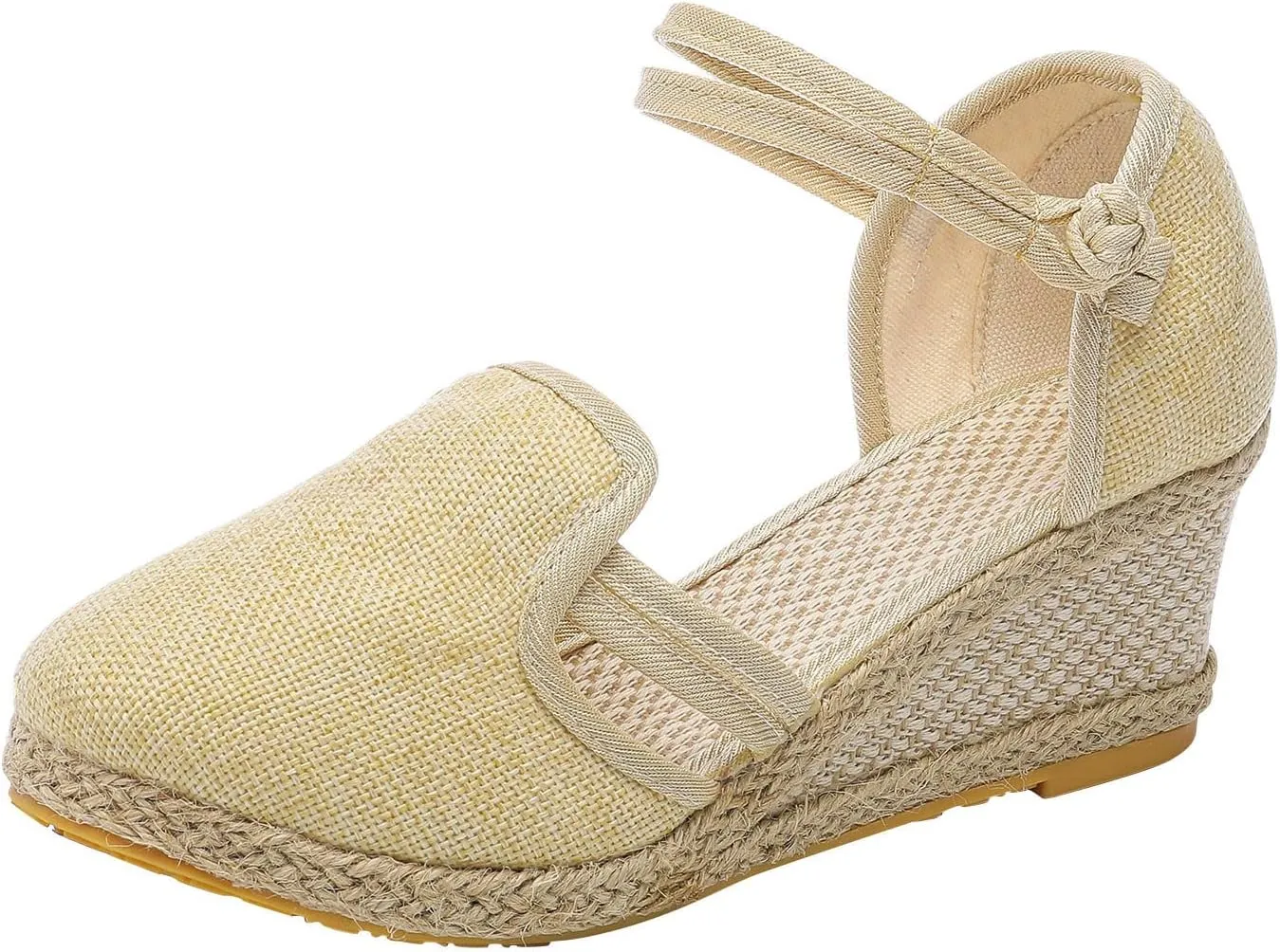 Eduavar Sandals for Women Dressy, Orthopedic Sandals for Women Comfy Sandals Shoes Close Toe Espadrille Wedge Sandals