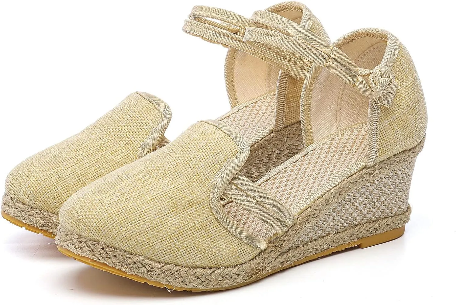 Eduavar Sandals for Women Dressy, Orthopedic Sandals for Women Comfy Sandals Shoes Close Toe Espadrille Wedge Sandals