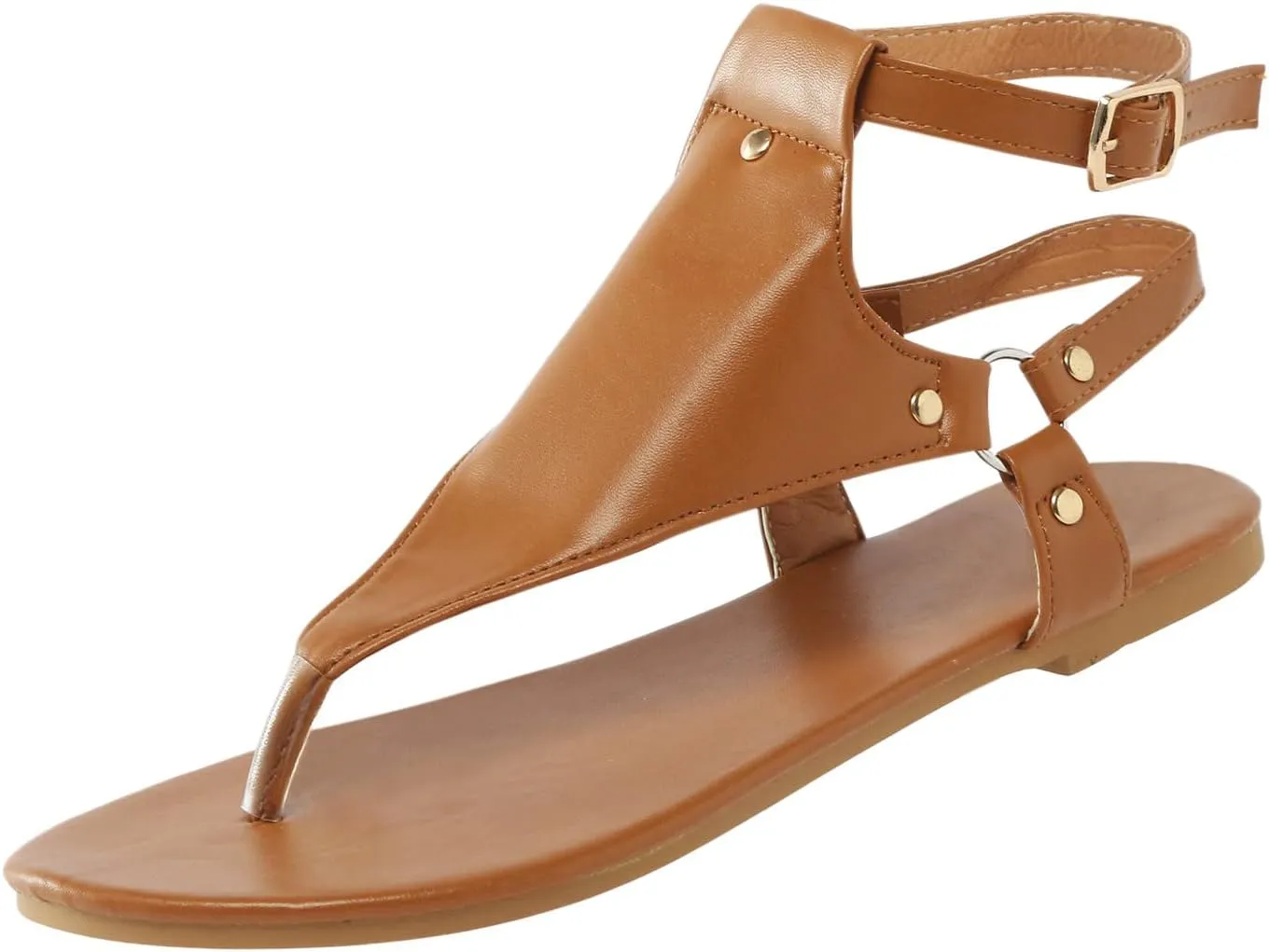 Eduavar Sandals for Women Dressy Summer, Flat Sandals for Women Summer Casual Open Toe Sandals Shoes Dressy Flat Sandals