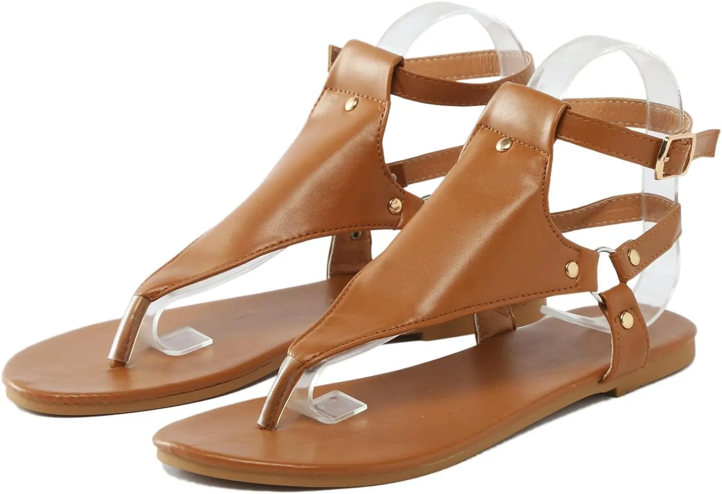 Eduavar Sandals for Women Dressy Summer, Flat Sandals for Women Summer Casual Open Toe Sandals Shoes Dressy Flat Sandals