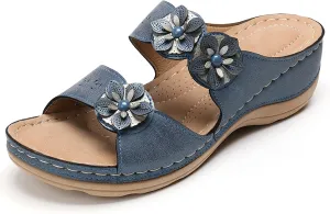 Eduavar Sandals for Women Dressy Summer, Orthopedic Sandals for Women Summer Casual Open Toe Wedge Sandals with Arch Support