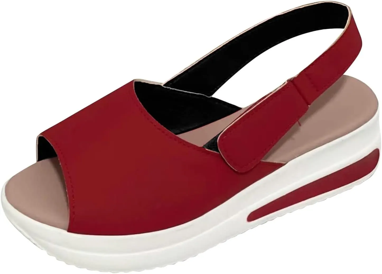 Eduavar Sandals Women Dressy Summer, Womens Sandals Fashion Sport Open Toe Sandals Shoes Casaul Wedge Platforms Sandals