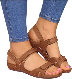 Eduavar Womens Sandals Comfortable, Sandals for Women Dressy Summer Orthopedic Sandals Casual Summer Wedge Shoes