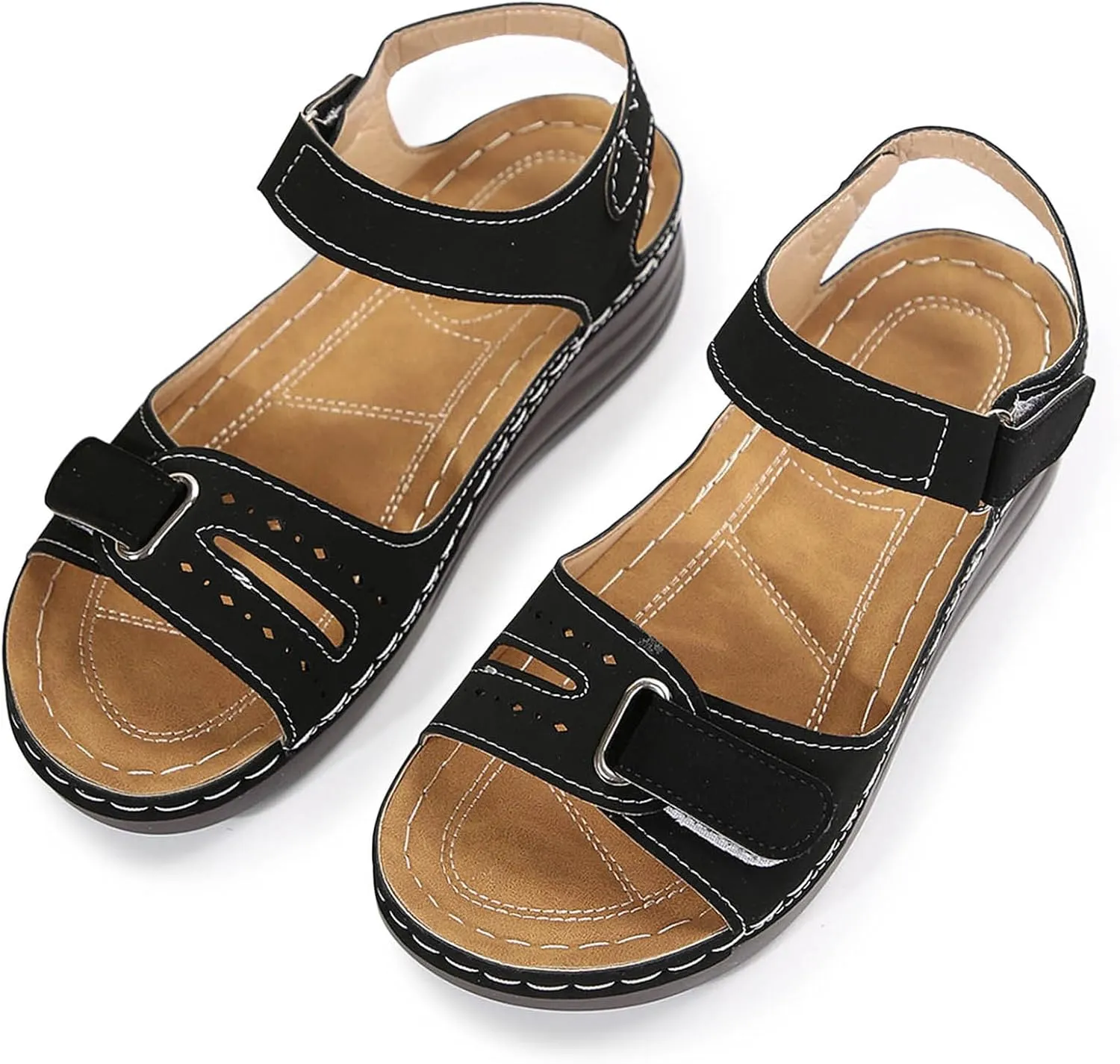 Elegant Dress Shoes For Women With Non Slip Summer Beach Wide Width Open Toe Wedges Womens Wide Sandals