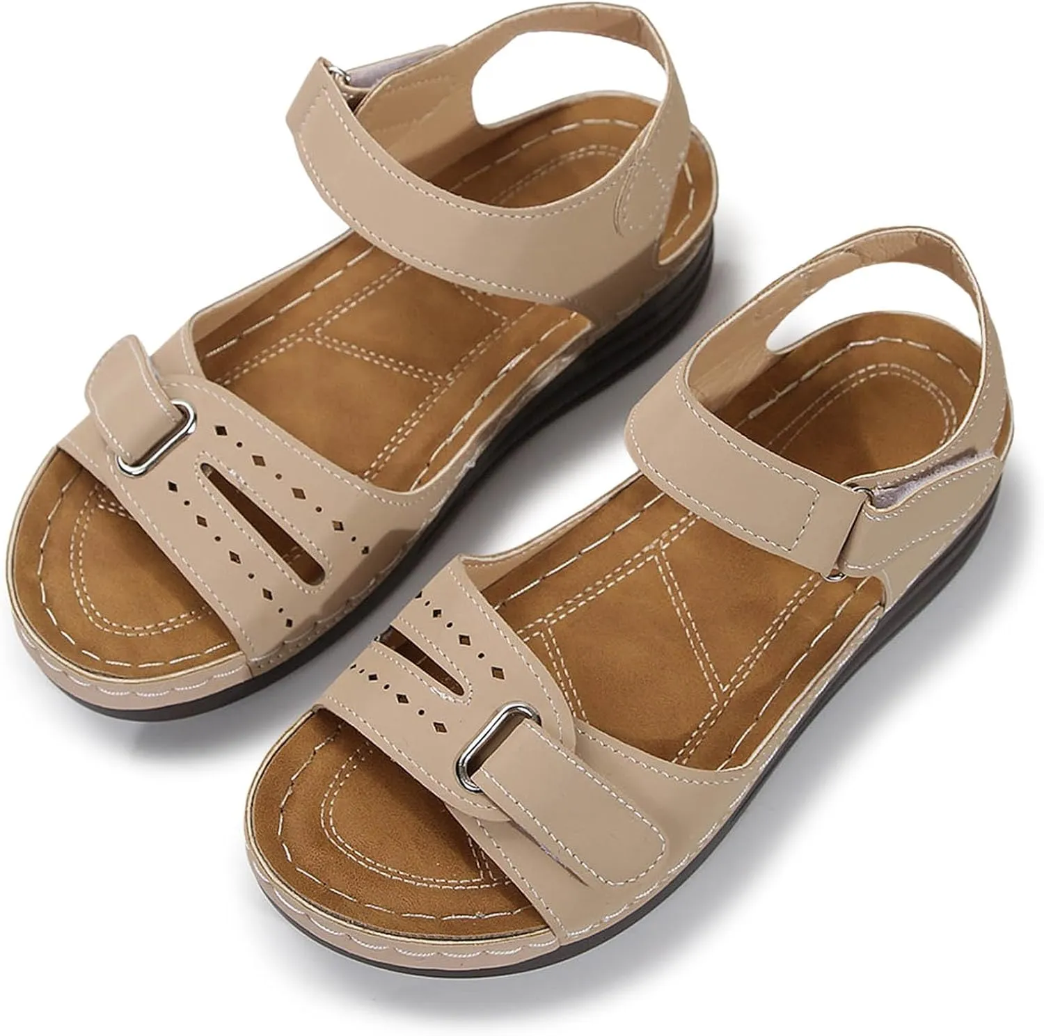 Elegant Dress Shoes For Women With Non Slip Summer Beach Wide Width Open Toe Wedges Womens Wide Sandals