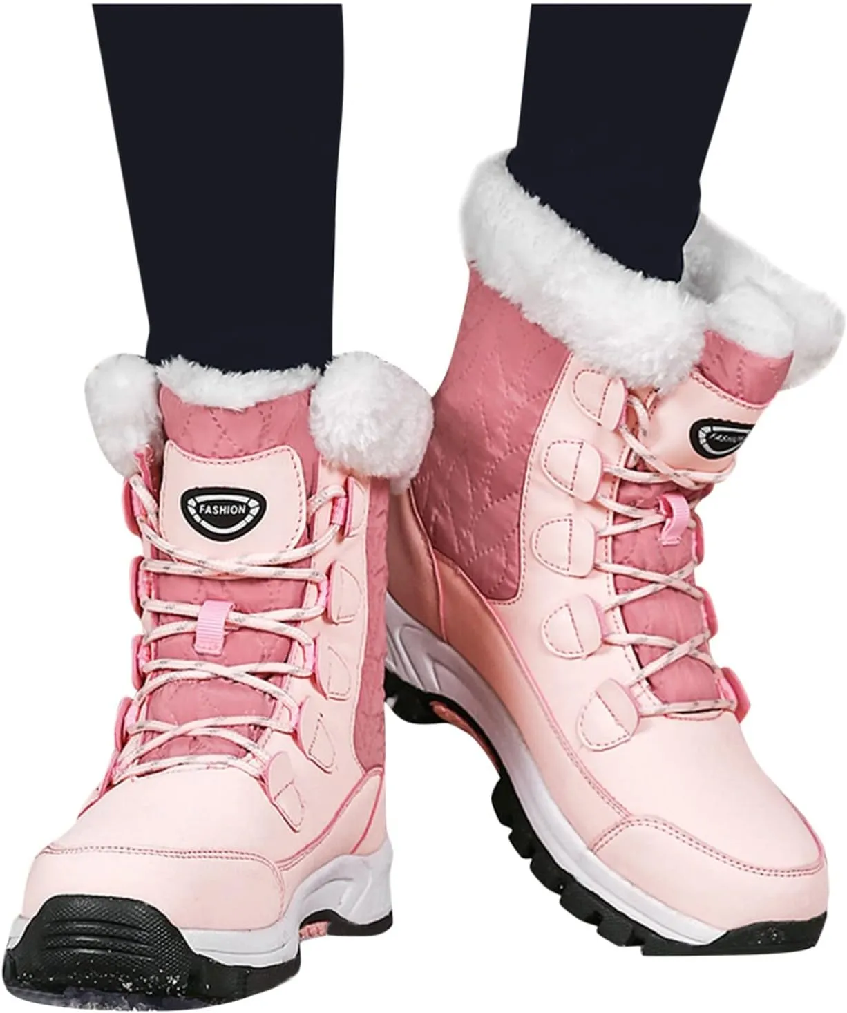 Extra Wide Calf Snow Boots for Women Boots Snow for Women 2023 Womens Winter Boots with Fur Waterproof Walking Boots Women Lightweight Botas Impermeables Para Mujer Nieve