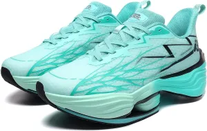 Fashion Breathable Women's Sports Road Running Shoes, Platforn Chunky Sneakers for Men Walking Footwear