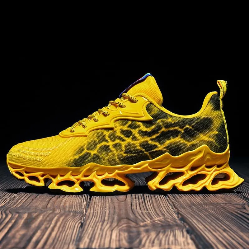 Fashion Sneakers for Men Tennis Running Shoes Mens Trail Running Men's Athletic Blade Shoe Sport Man Red Yellow Black Size