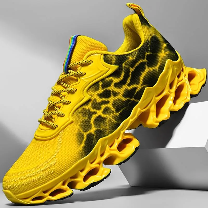 Fashion Sneakers for Men Tennis Running Shoes Mens Trail Running Men's Athletic Blade Shoe Sport Man Red Yellow Black Size