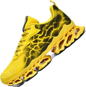 Fashion Sneakers for Men Tennis Running Shoes Mens Trail Running Men's Athletic Blade Shoe Sport Man Red Yellow Black Size
