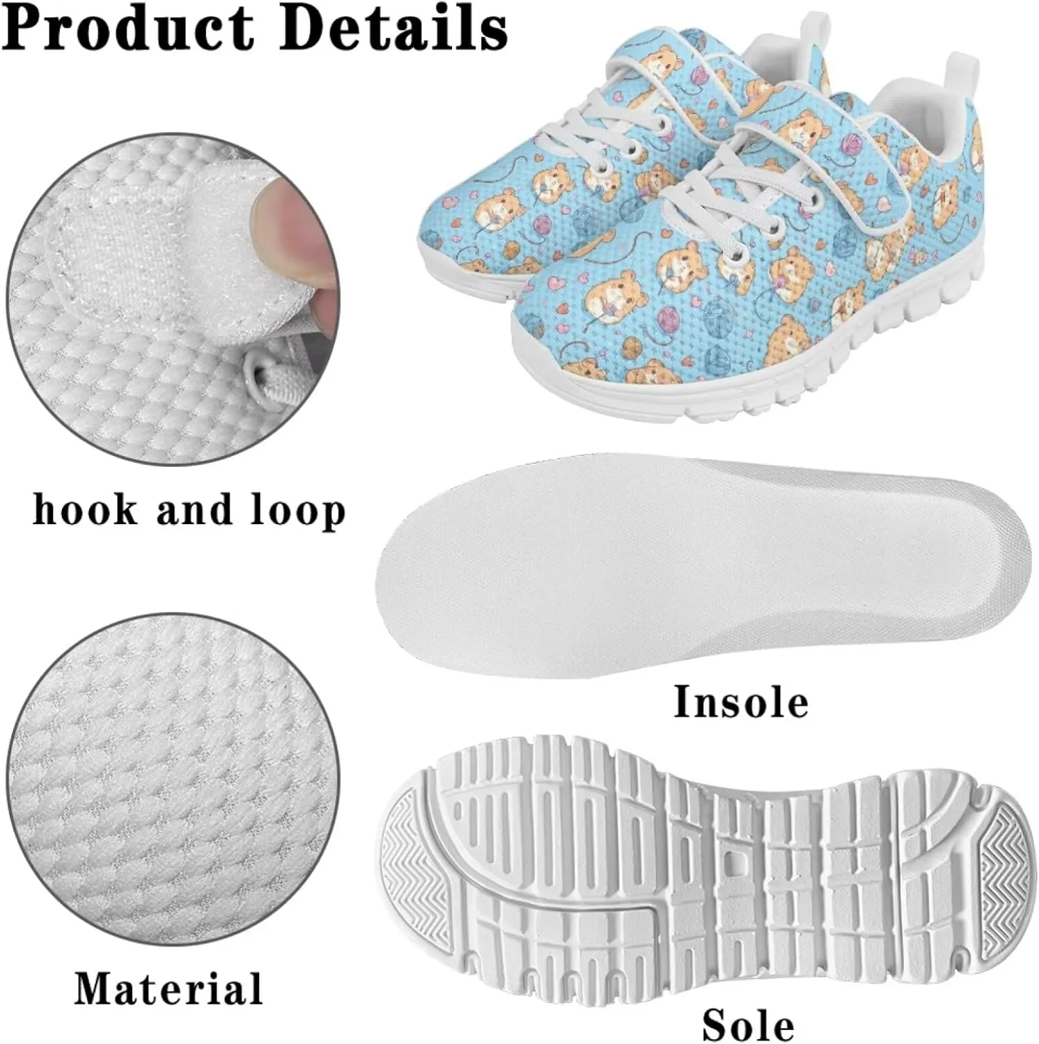 Forchrinse Red Ladybug Polka Dot Kids Running Shoes for Boys Girls Ladybug Tennis Athletic Shoes Causal Lightweight School Shoes for Big/Little Kids