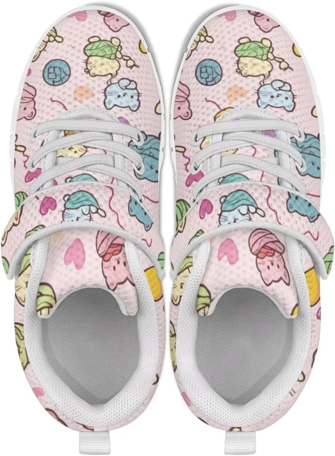 Forchrinse Tie Dye Ladybug Daisy Print Kids Sneakers for Boys Girls Ladybug Tennis Running Shoes for Little Kids Causal School Sport Sneakers Lightweight