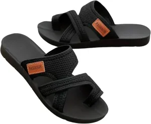 Giltpeak 2024 women'S Hollow Mesh Slide Sandals, Summer Hollow Mesh Slide Sandals Casual Loop Breathable Toe Flat Orthopedic