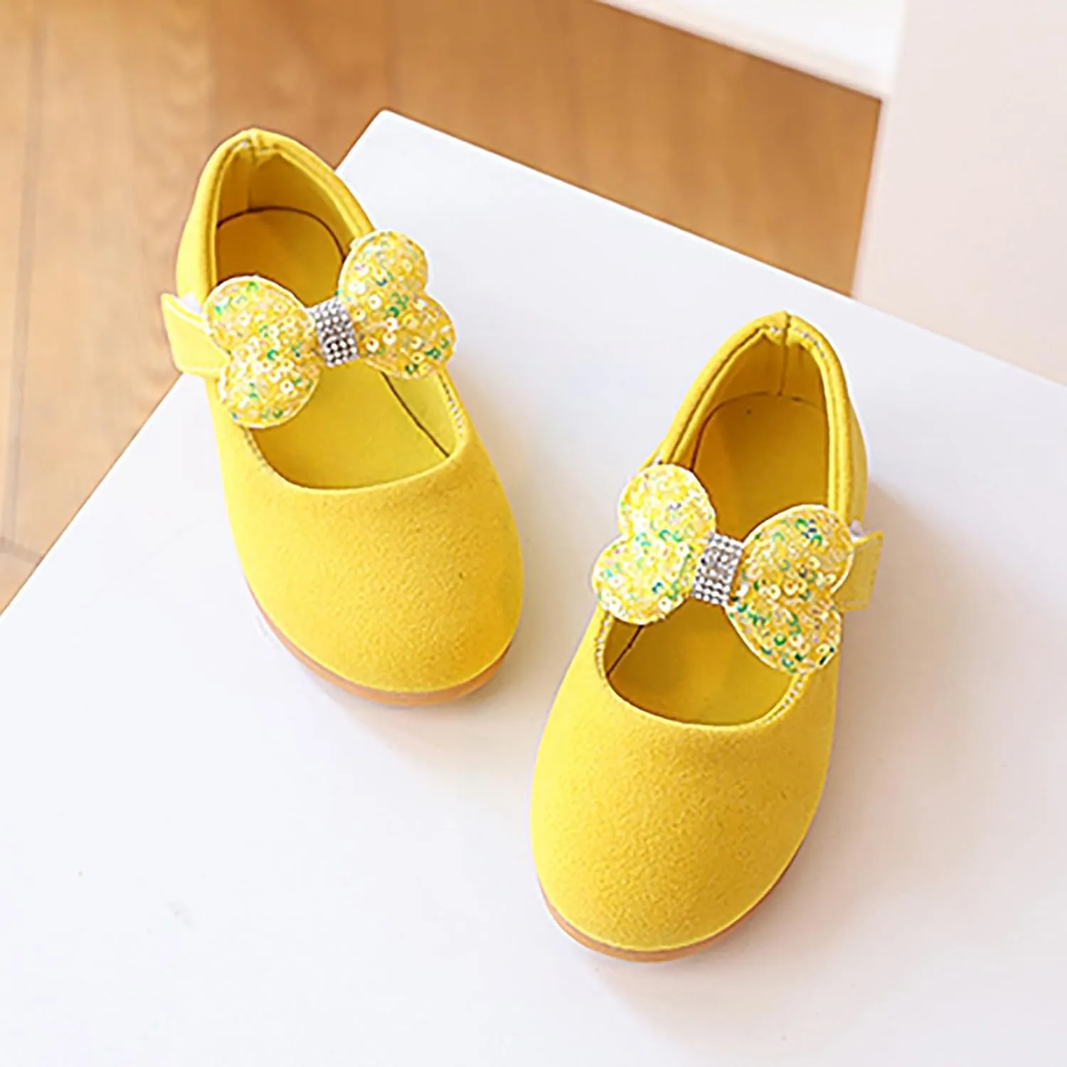 Girl Sandals Girls Baby Shoes Sequined Bow Decoration Shoes Sandals Dancing Infant Pearl Bling Single Kids