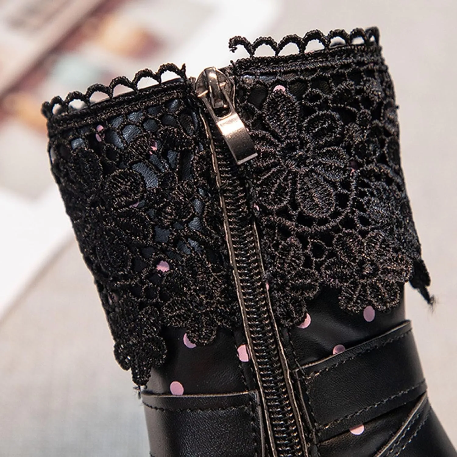 Girls Cowgirl Boots Little Kids Western Boots Mid Calf Toddler Riding Shoes Faux Leather Boots Cute Winter Boots