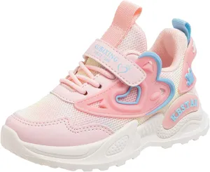 Girls Shoes Kids Girls Tennis Shoes for Running Athletic Walking Gym Sports Lightweight Breathable Fashion Sneakers