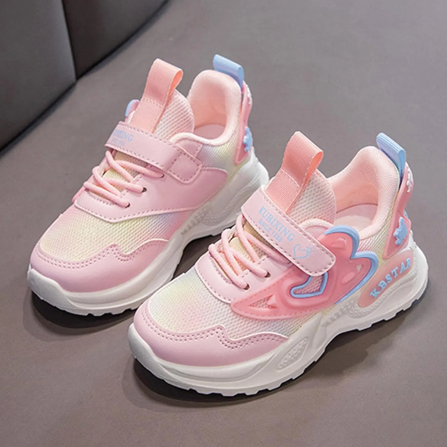 Girls Shoes Kids Girls Tennis Shoes for Running Athletic Walking Gym Sports Lightweight Breathable Fashion Sneakers
