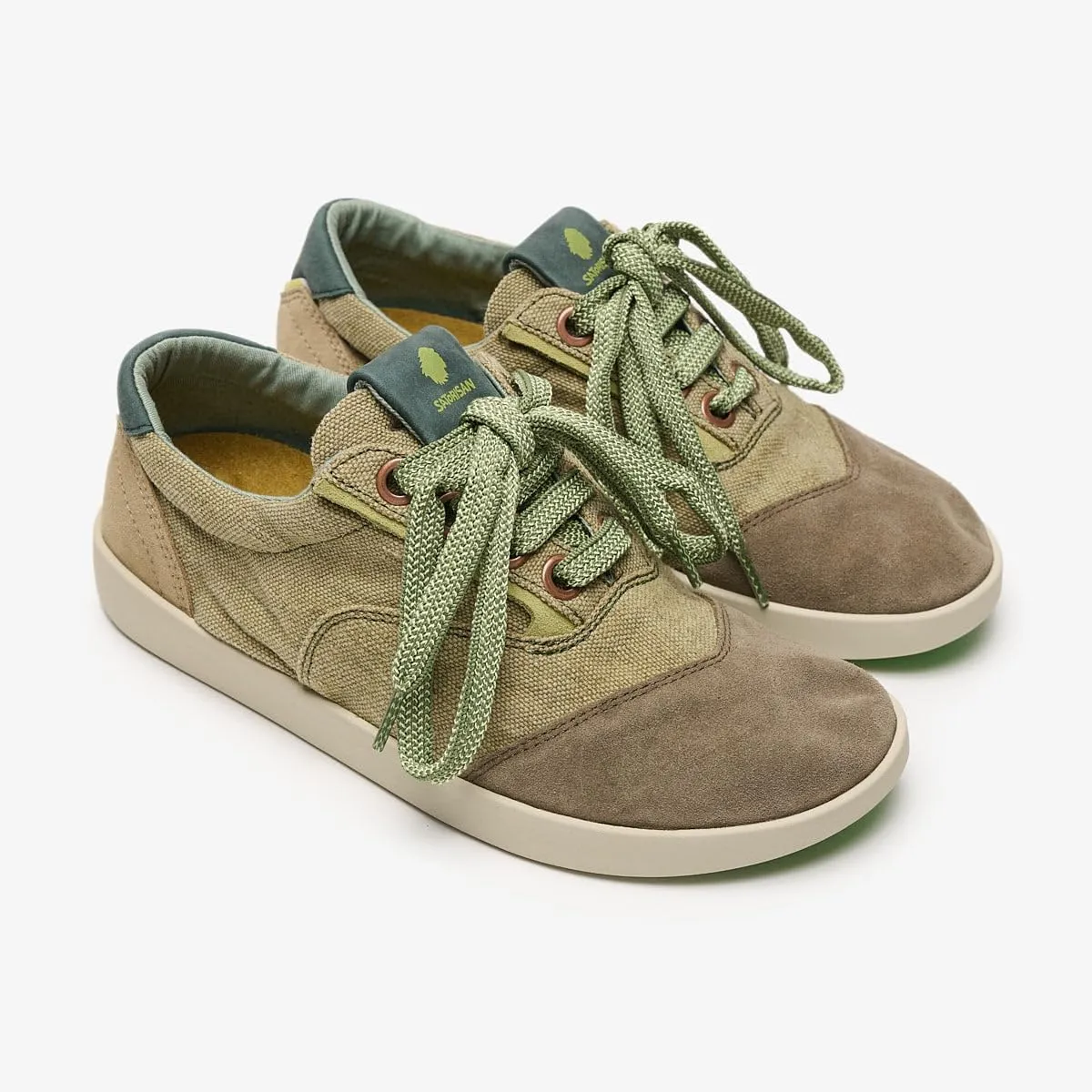Hatko Vintage - Casual Sneakers for Men & Women - Comfortable & Durable Leather and Linen Sneakers