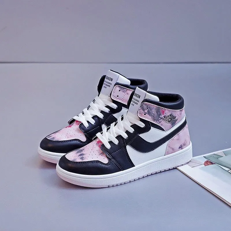 High Top Flat Sneakers For Women