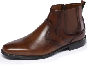 Holy dove Chelsea Boots Men ?C Genuine Leather,Chelsea Boots for Men with Side Zipper, Casual Slip-On Ankle Boots, Chukka & Oxford Style Dress Boots