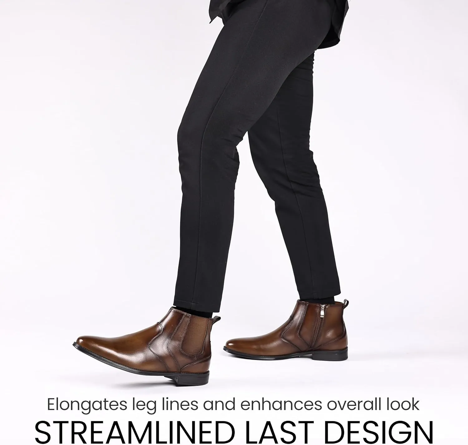Holy dove Chelsea Boots Men ?C Genuine Leather,Chelsea Boots for Men with Side Zipper, Casual Slip-On Ankle Boots, Chukka & Oxford Style Dress Boots