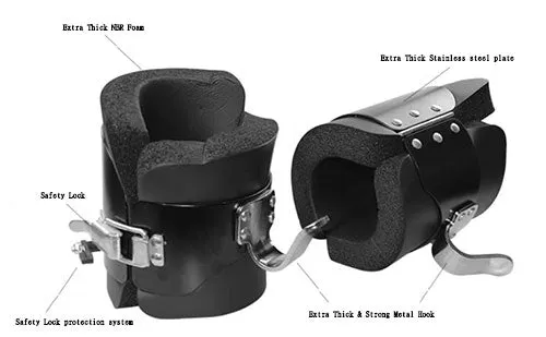 Home Gym Fitness Functional Body Building Abdominal Inversion Boots Sit Up Hooks (FE050)