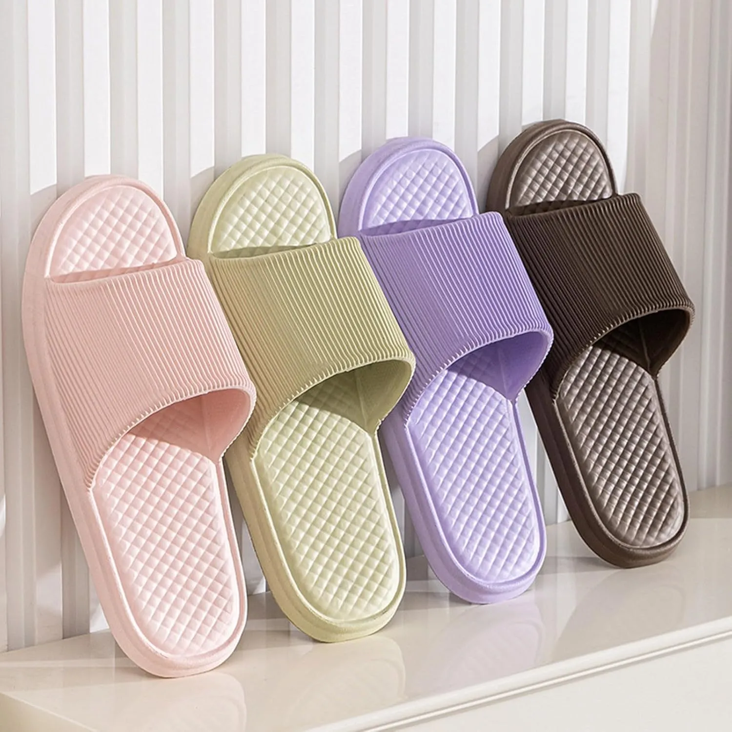 Indoor Slippers Women's Slippers with Arch Support Shower Shoes Quick Drying Sandals Indoor and Outdoor