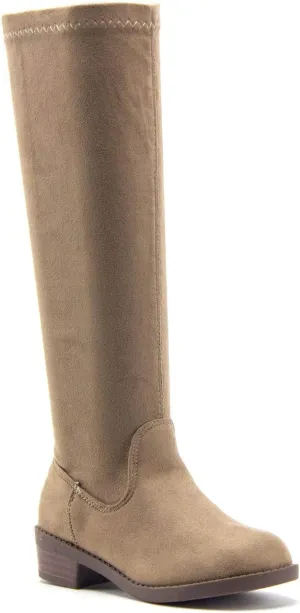 Jazam?? Little Girls Walker Tall Knee High Zipped Round Toe Riding Dress Boots