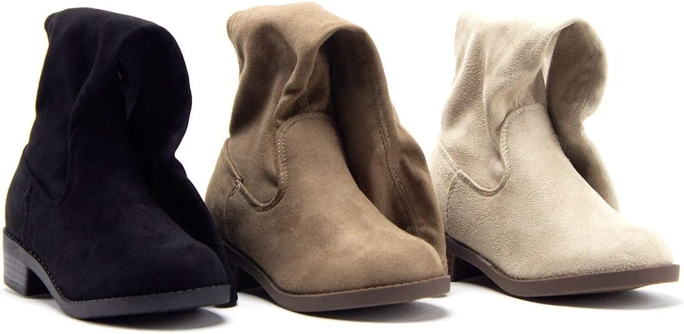 Jazam?? Little Girls Walker Tall Knee High Zipped Round Toe Riding Dress Boots