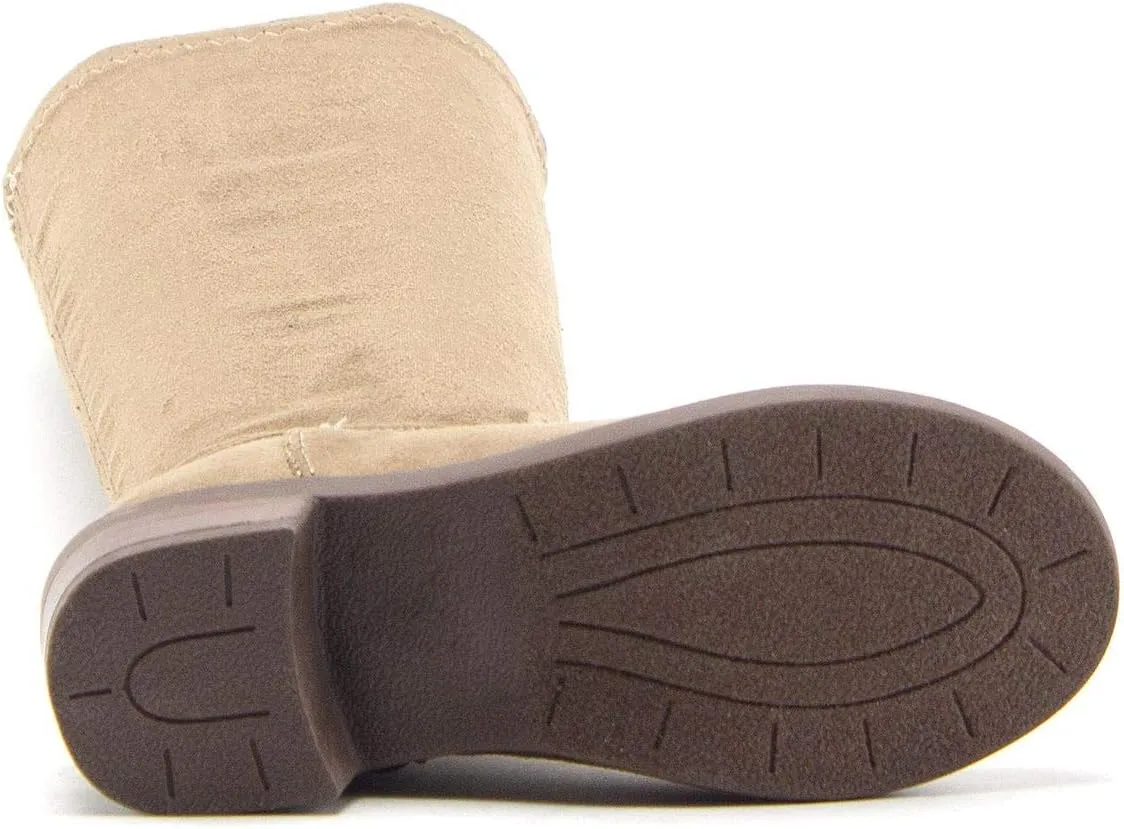 Jazam?? Little Girls Walker Tall Knee High Zipped Round Toe Riding Dress Boots