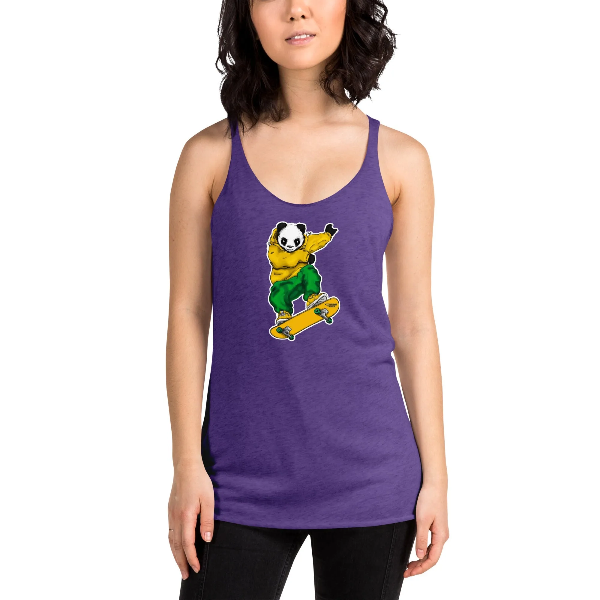 Johnny Xtreme (Skateboarding 2.0) Women's Racerback Tank
