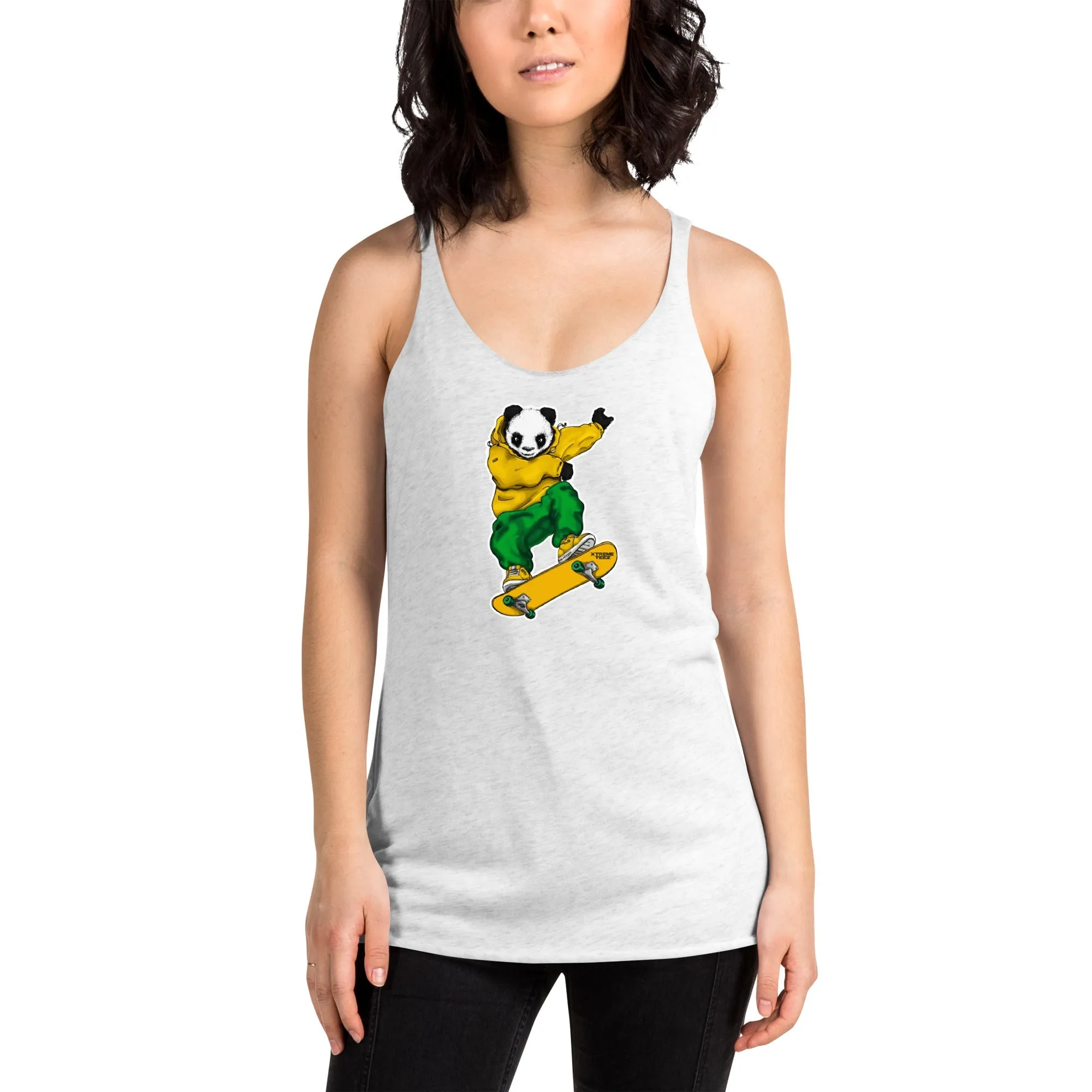 Johnny Xtreme (Skateboarding 2.0) Women's Racerback Tank