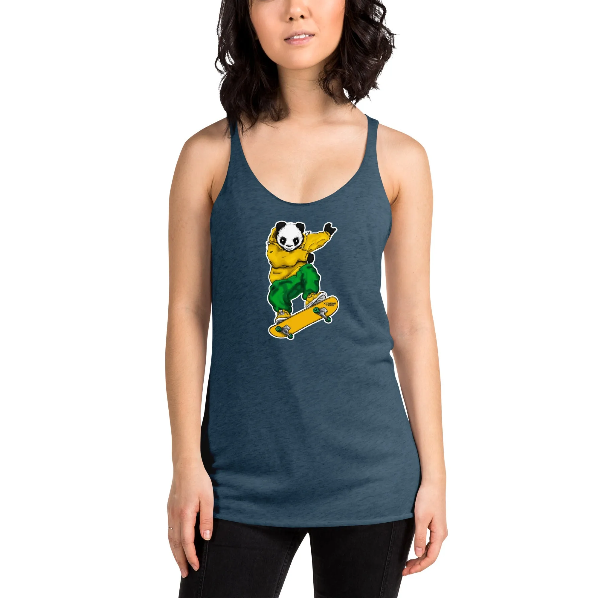 Johnny Xtreme (Skateboarding 2.0) Women's Racerback Tank