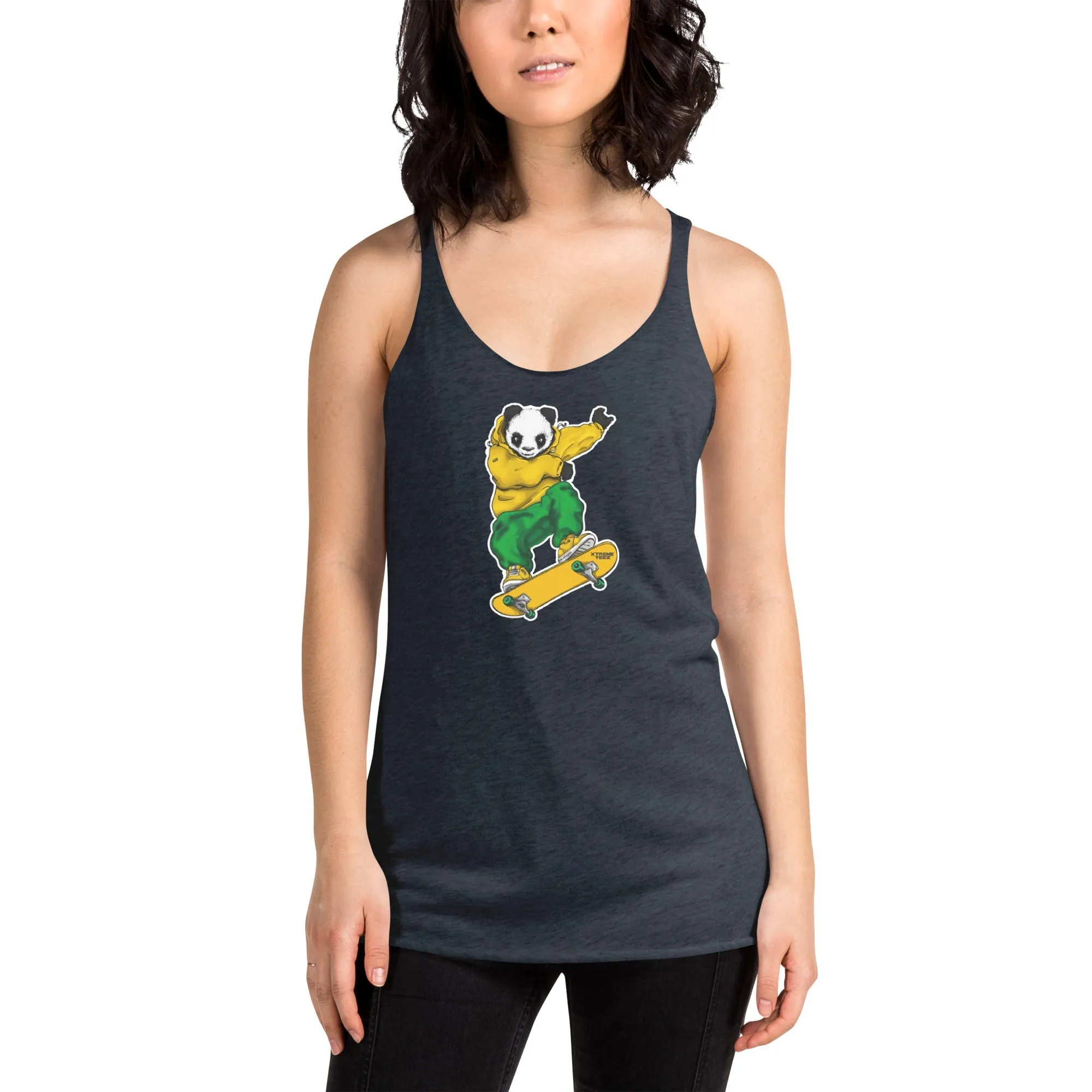 Johnny Xtreme (Skateboarding 2.0) Women's Racerback Tank