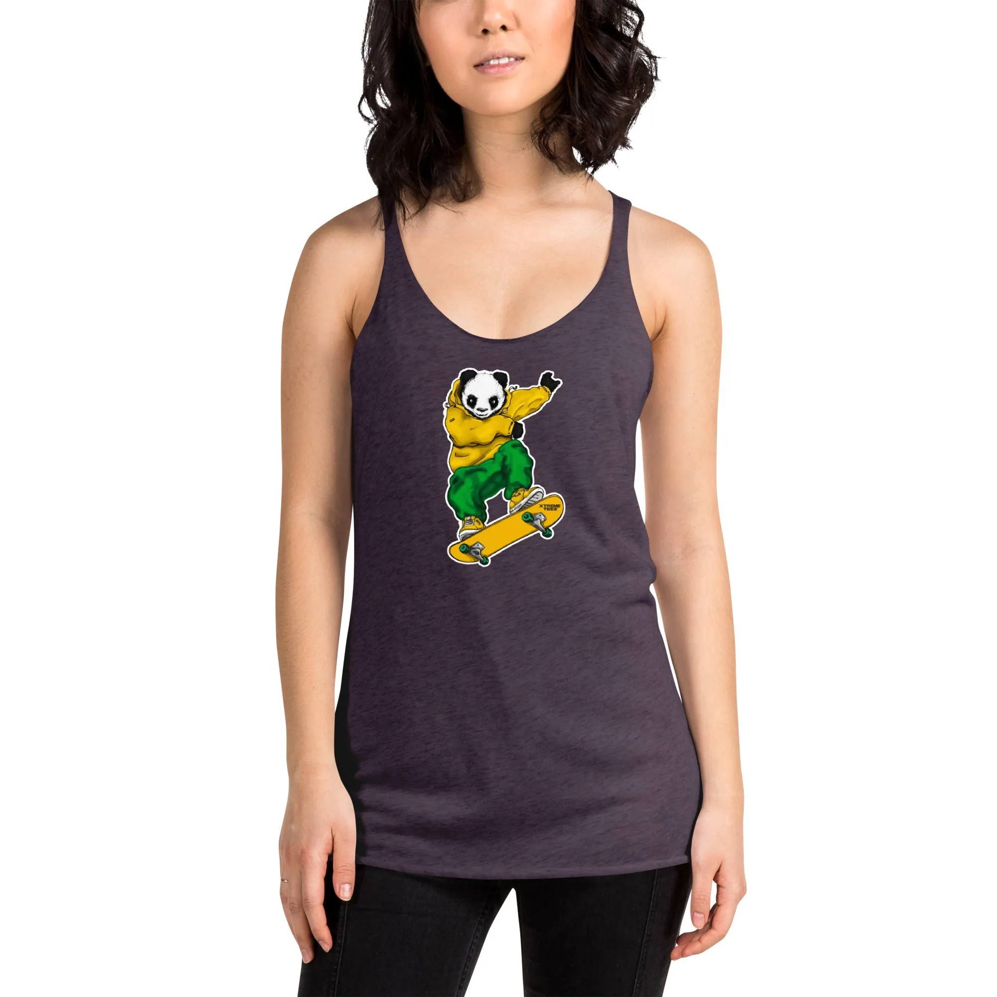 Johnny Xtreme (Skateboarding 2.0) Women's Racerback Tank