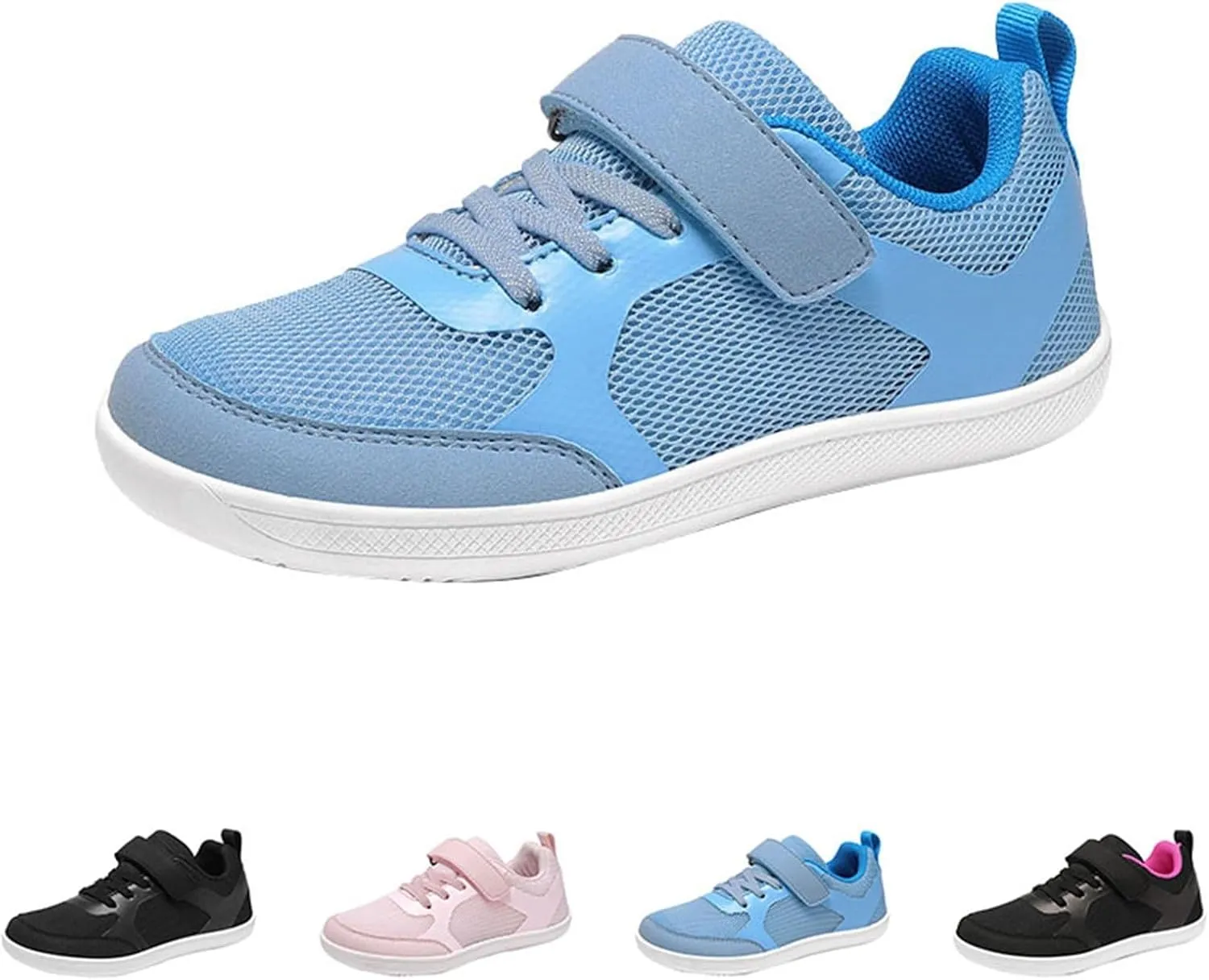 Kids Boys Girls Hiking Shoes Lace-Up Low Top Lightweight Breathable Athletic Sneakers Non-Slip Sole Sports Shoes