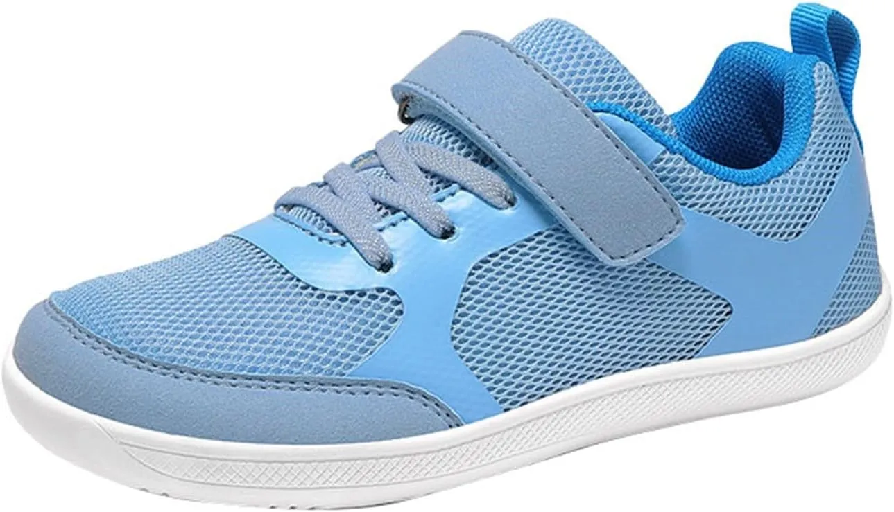 Kids Boys Girls Hiking Shoes Lace-Up Low Top Lightweight Breathable Athletic Sneakers Non-Slip Sole Sports Shoes