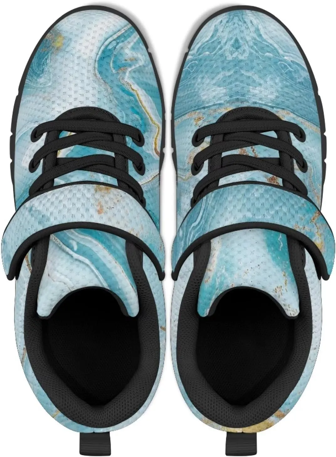 Kids Sneakers Comfy Zero-Drop Healthy Sole Sneakers Strap Athletic Walking Shoes Lightweight Minimalist Sneakers
