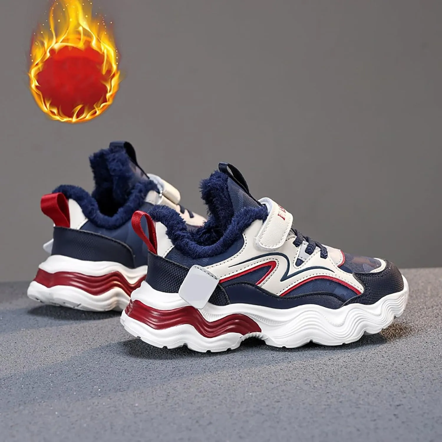 Kids Snow Boots Boys Girls Winter Shoes Warm Waterp??oof Non Slip Outdoor Hiking Walking Boot