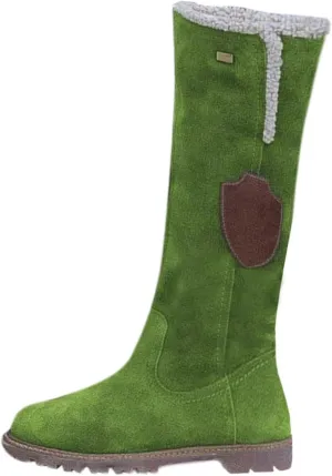 Knee High Boots Women Low Heel Winter Boots for Women Retro Side Zipper Long Cotton Boots Snow Boots Warm Shoes