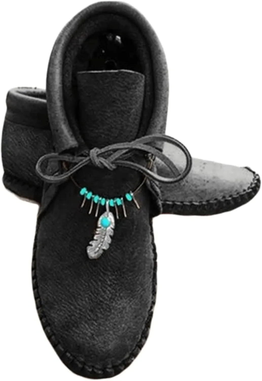 Ladmiple Boots For Women Ankle Booties Western Mid Calf Round Toe Fashion Cowgirl Cowboy Short Booties Walking Shoes