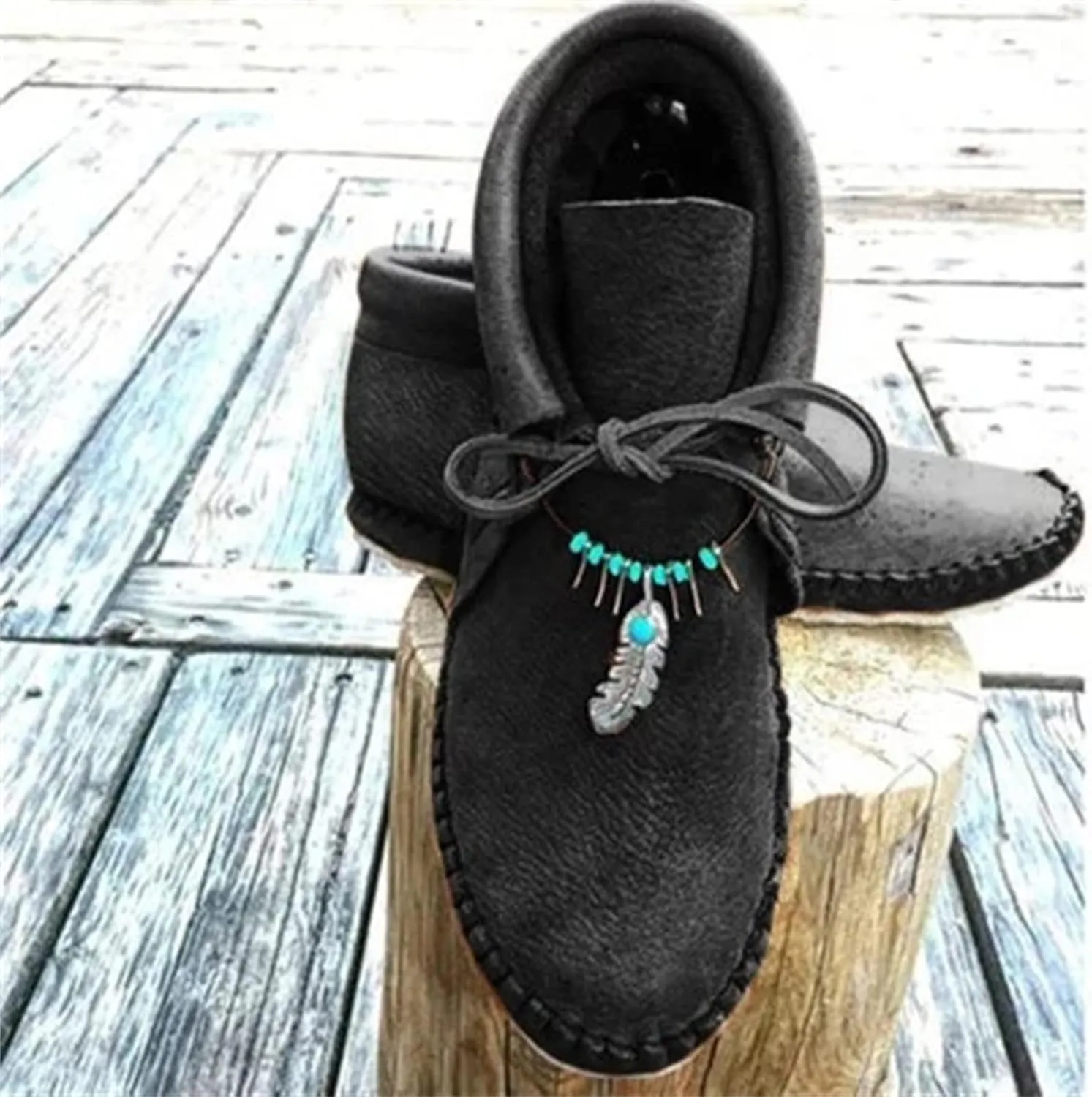 Ladmiple Boots For Women Ankle Booties Western Mid Calf Round Toe Fashion Cowgirl Cowboy Short Booties Walking Shoes